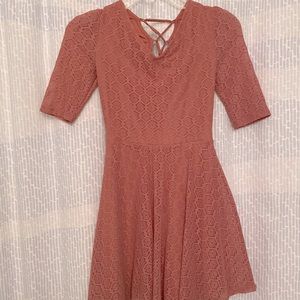 Pink Lace Dress